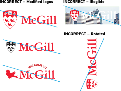 Incorrect use of McGill logos