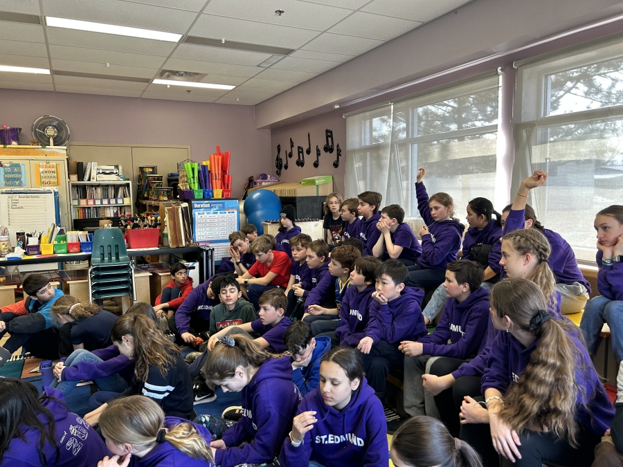 students sitting in the classroom