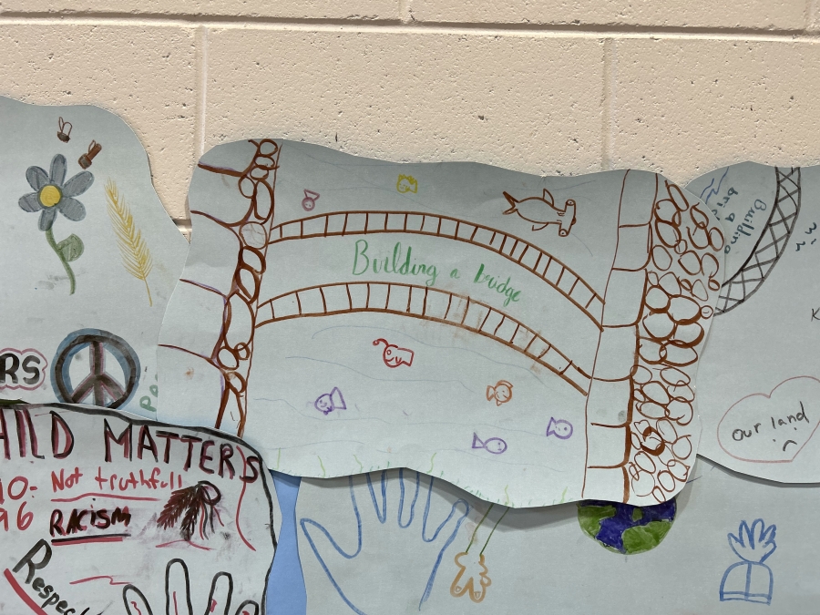 student art about making bridges