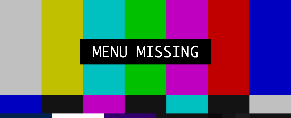 MENU MISSING (Photo Illustration by Lee-Yan Marquez from 'Rendition of SD SMPTE color bars by Denelson83')