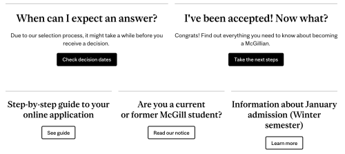 sample content layout for wms