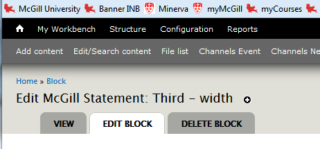 Image: Edit or delete block