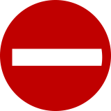 Do Not Enter symbol