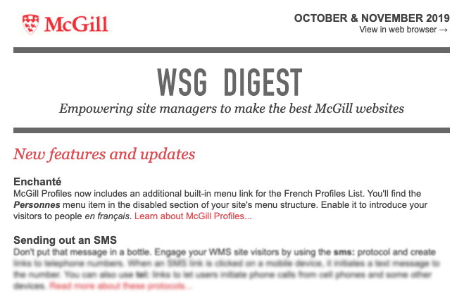 WSG Digest October November 2019 screenshot