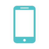 Icon: teal cell phone