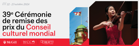 39e Cérémonie de remise des prix du Conseil culturel mondial