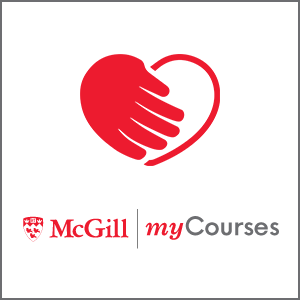 Image of heart logo and MyCourses logo